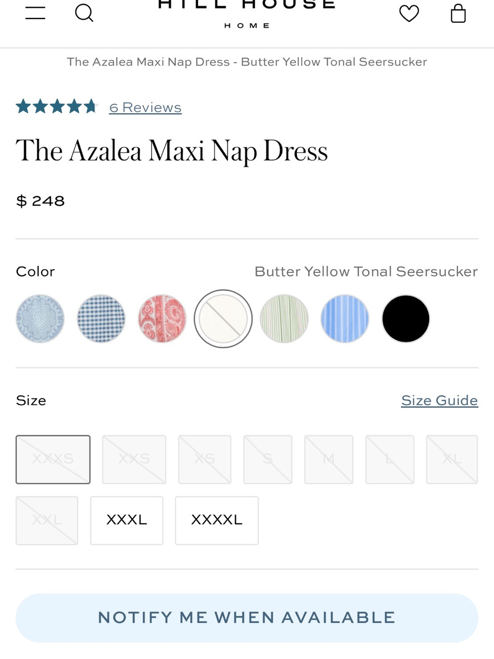 Hill House The Azalea Maxi Nap Dress in Pale Yellow - Picture 7 of 16